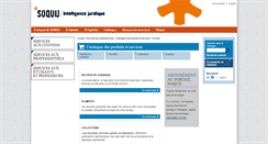 Desktop Screenshot of catalogue.soquij.qc.ca
