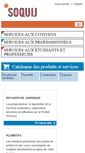 Mobile Screenshot of catalogue.soquij.qc.ca